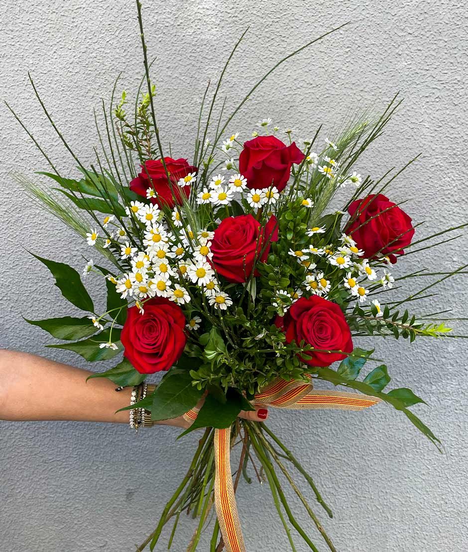 Ramo de flores rosas